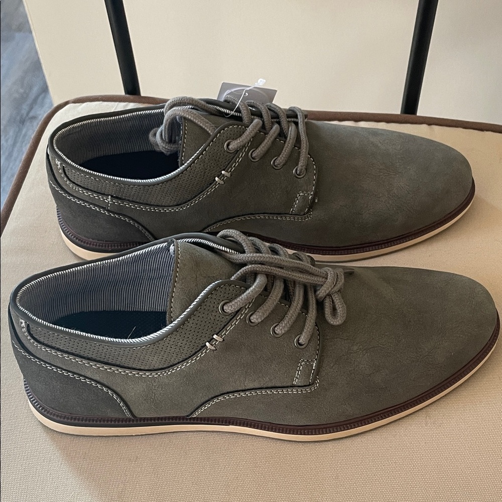 Sonoma Men's Olive Lace-Up Derbys